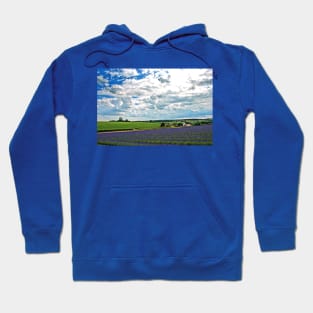 Lavender Field Purple Flowers Cotswolds UK Hoodie